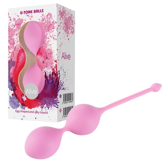 Palline vaginali di kegel in silicone stimolation balls pink