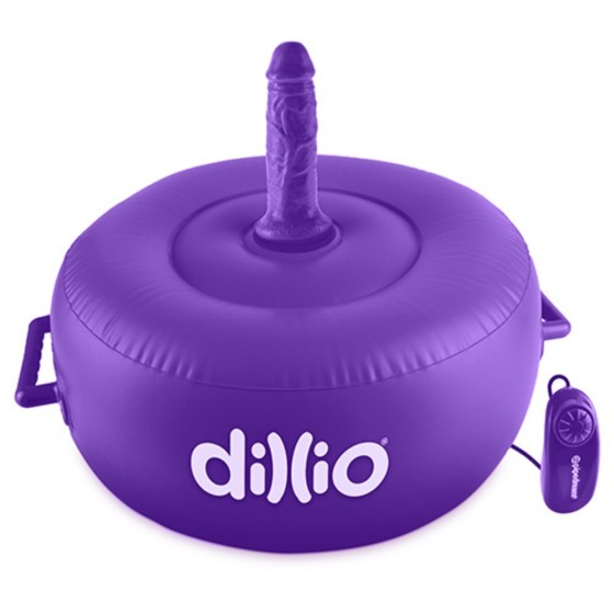 Cuscino gonfiabile con vibratore dillio dildo kit x 2 fallo realistico anale vaginale viola