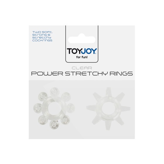 Anello fallico set Power Stretchy Rings 2pcs