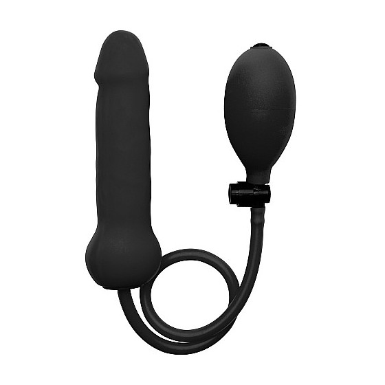 Fallo gonfiabile Inflatable Silicone Dong - Black