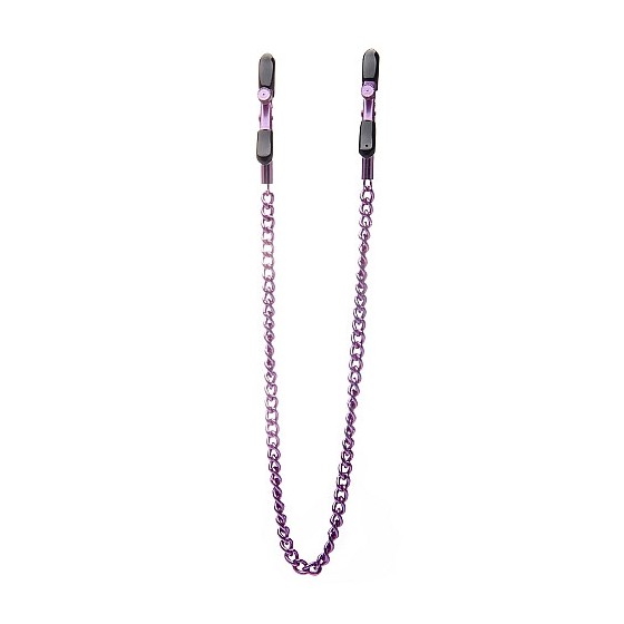 Morsetti per capezzoli Adjustable Nipple Clamps - Purple